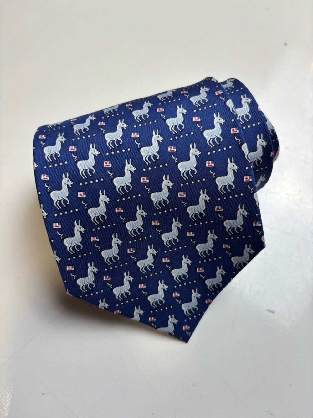 Sero Navy Novelty Donkey‎ Print Tie